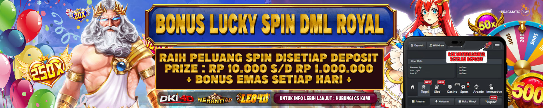 Meranti4d Lucky Spin Banner